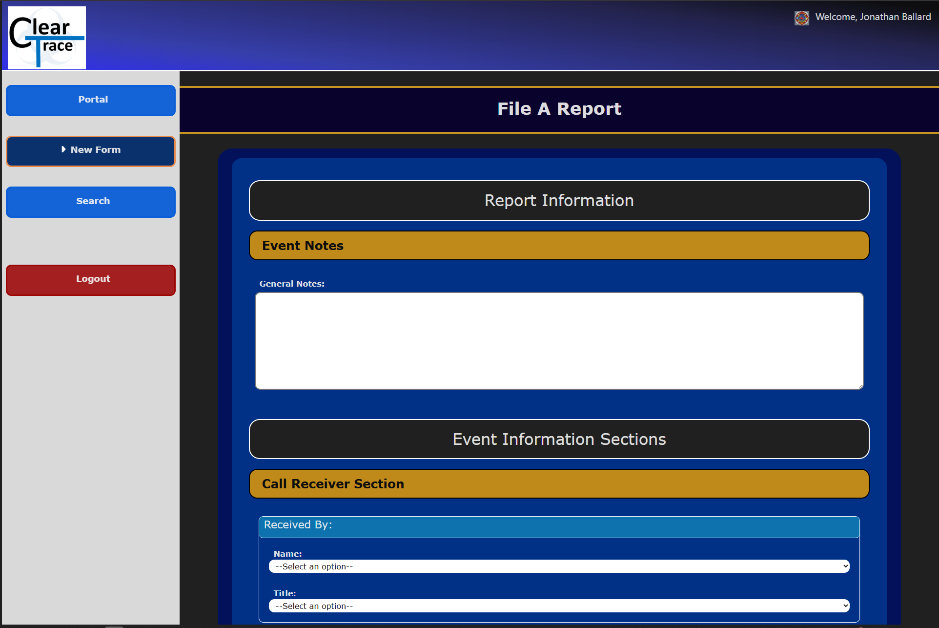 ClearTrace screenshot